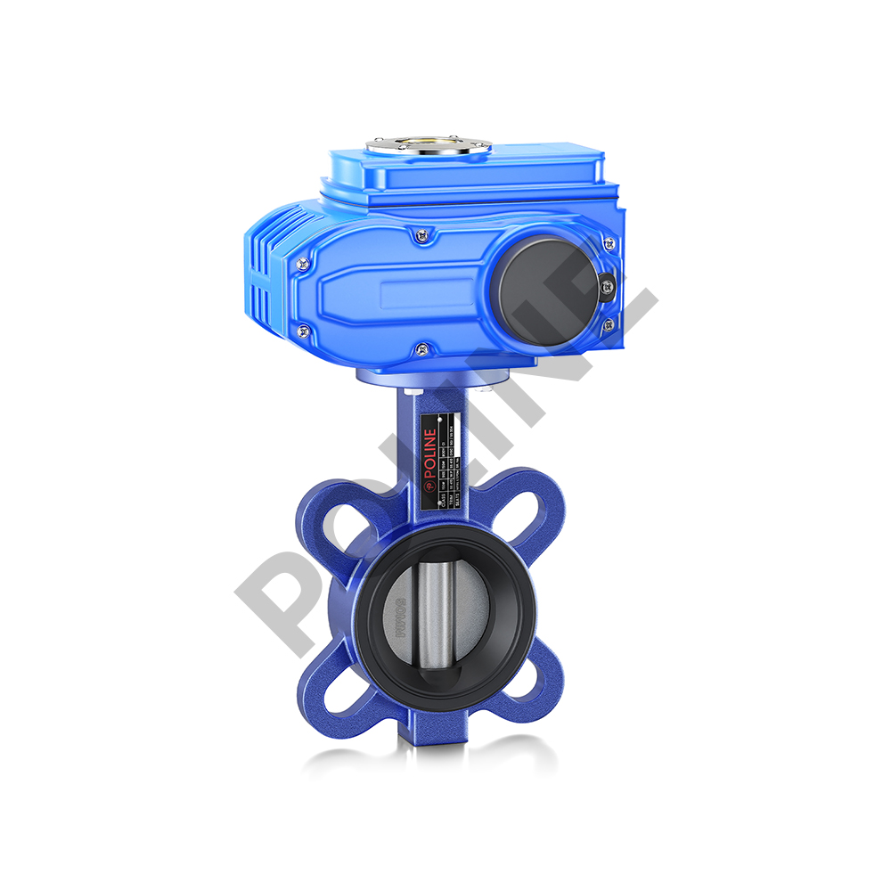Butterfly Valve Wafer Type PN1.6 with Electrical Actuator