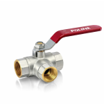 Forged Brass Three Way Ball Valve (Titan Series)